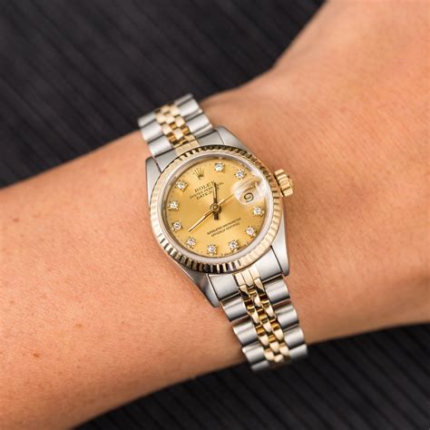 womens rolex with rolex stamped face|used rolex lady datejust.